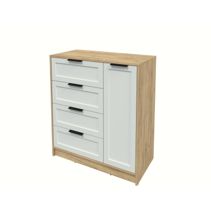 Тумба Тренд КТ-Т90 (Дуб золотой ЛДСП/ Грэй ЛМДФ) Ш900 В1020 Г451 Тумба Тренд КТ-Т90 (Дуб золотой ЛДСП/ Грэй ЛМДФ) Ш900 В1020 Г451